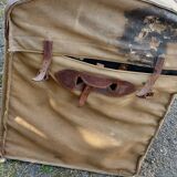 Large travel trunk with its cover