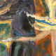 Painting Oil on Canvas Fauvism Circus Horse Dancer Circa 1960
