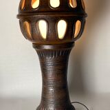 Brutalist ceramic mushroom floor lamp 100cm, 1960s