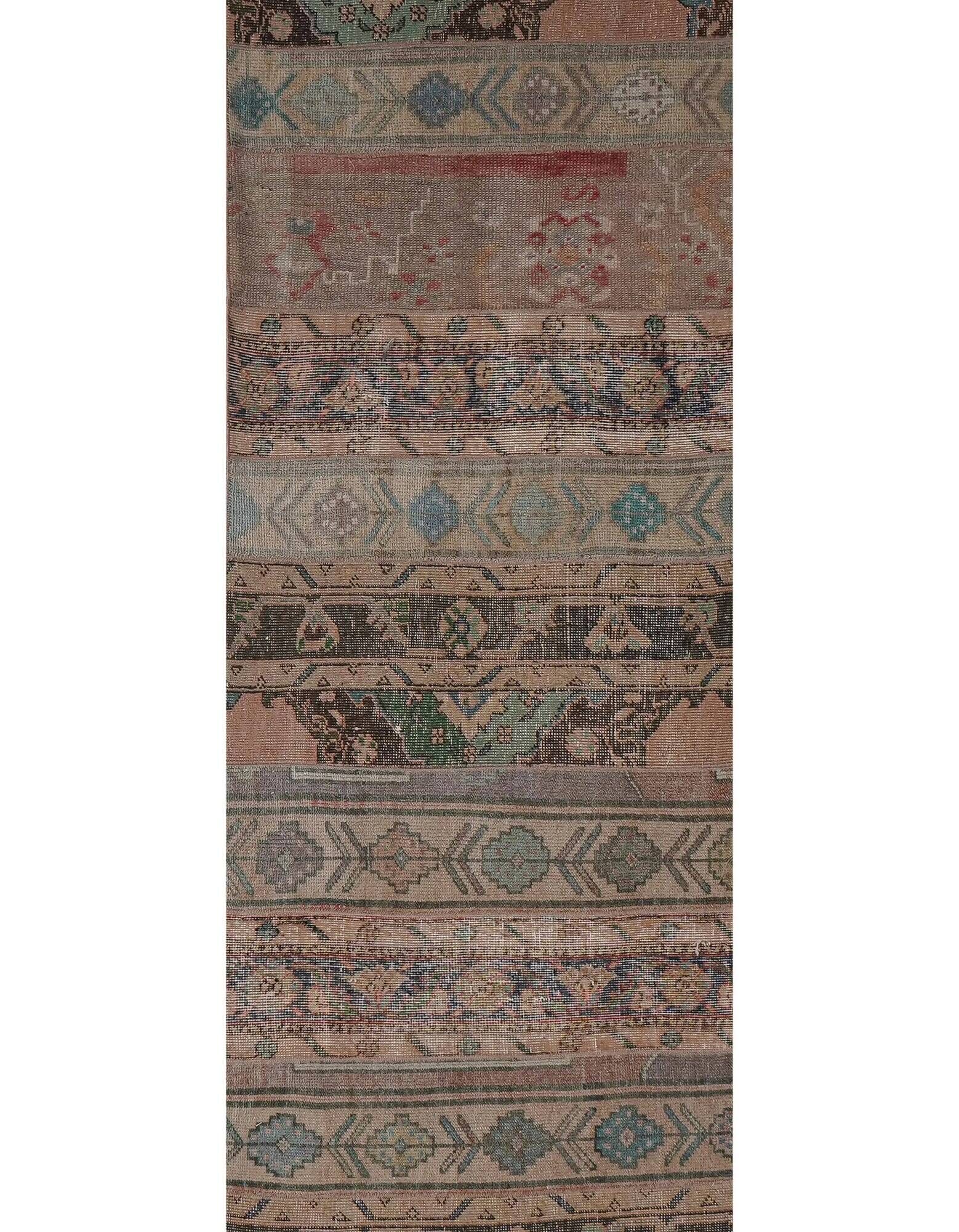 Vintage Turkish hallway rug 76x1 cm