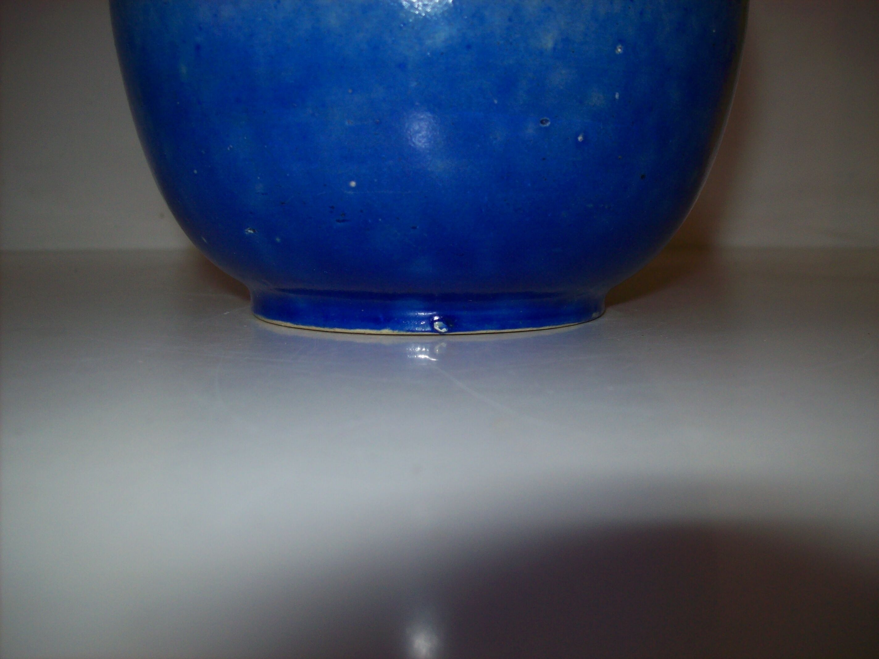 Art deco ball vase signed