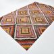 Tapis kilim géométrique multicolore – Explosion de motifs et de caractère