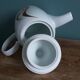 Coffee pot, teapot, porcelain, Italy, 70s, space age