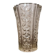 Large glass vase Pattern Lines and diamonds