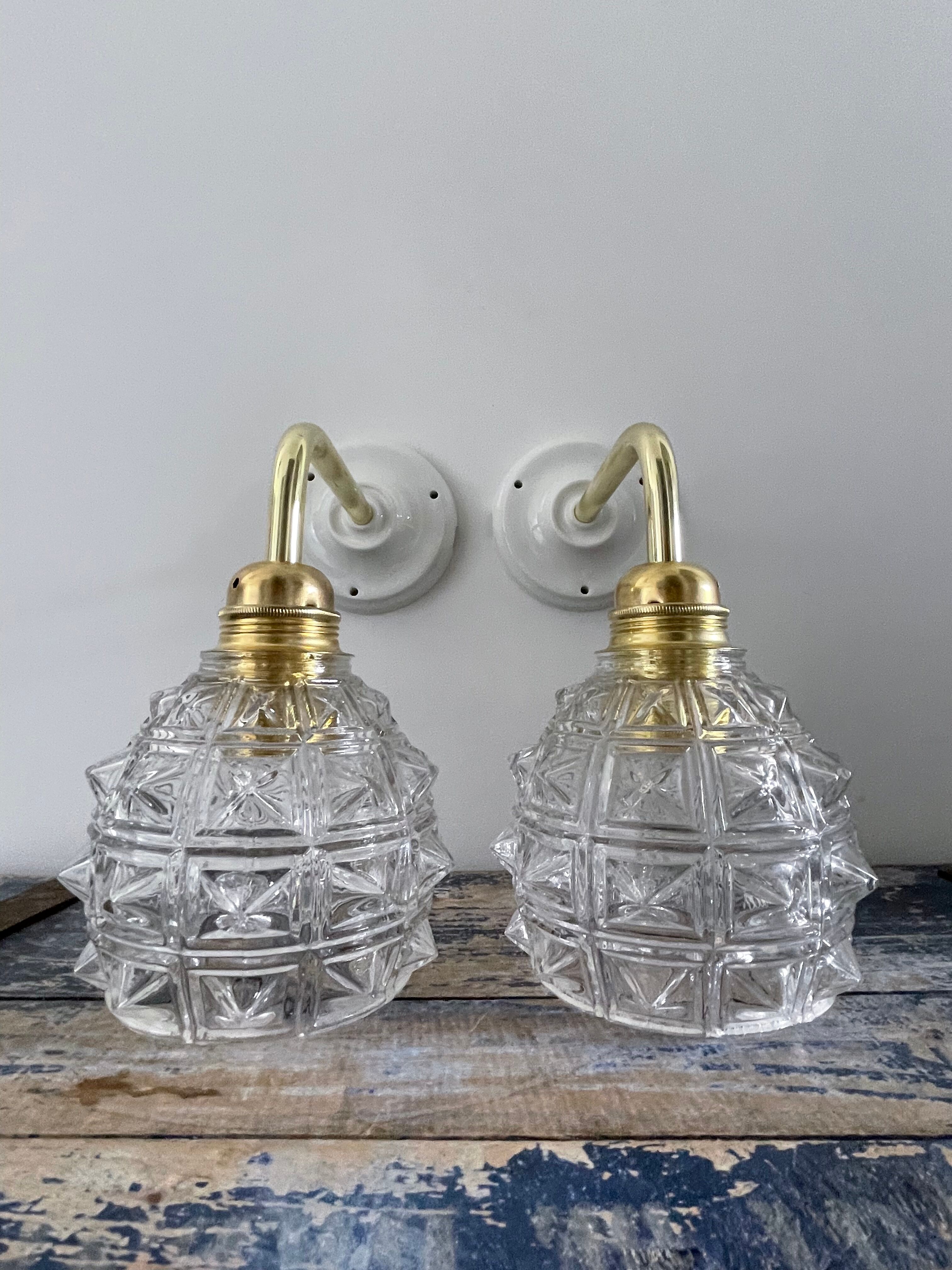 Pair of vintage wall lights