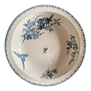 Plat rond vintage en terre de fer,