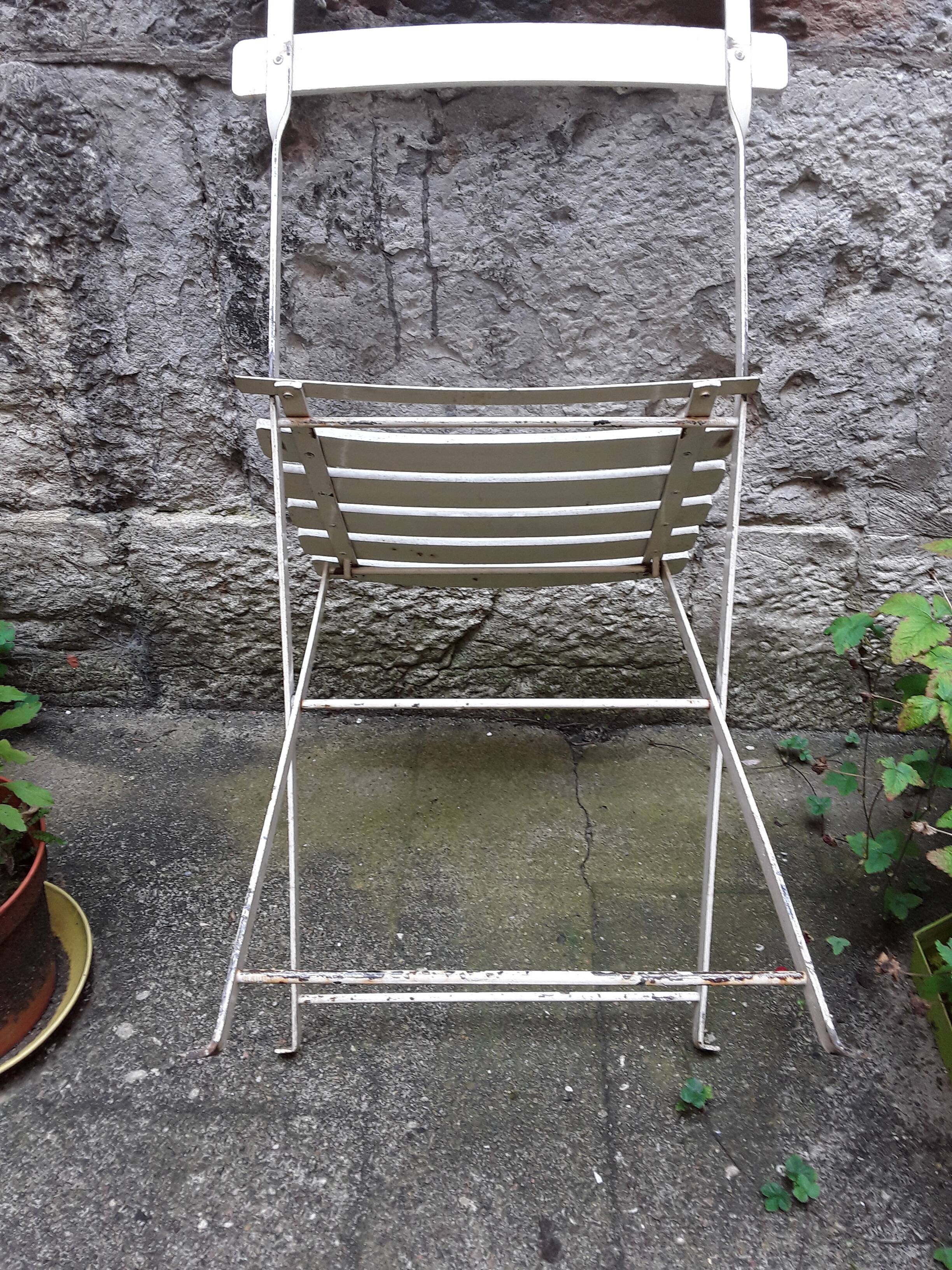 Vintage garden folding chairs