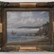 Oil on canvas - Navy - Old painting