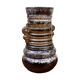 Strehla Keramik fat lava ceramic vase, Germany, 1960s.