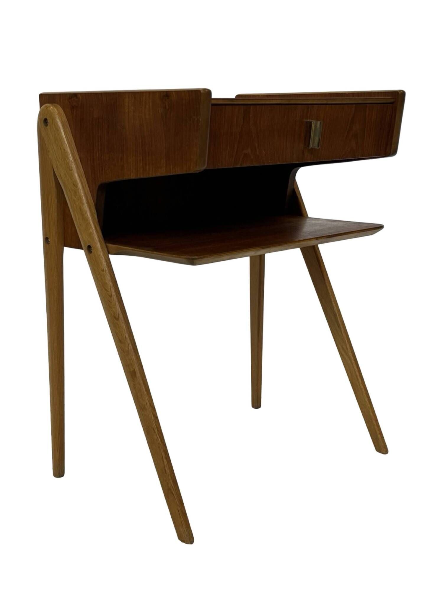 Vintage Scandinavian teak side table/bedside table and 60's Design