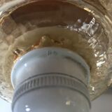 Vintage amber glass suspension