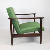 Light Green Velvet GFM-142 Armchair by Edmund Homa, 1970s