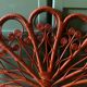 Peacock rattan headboard