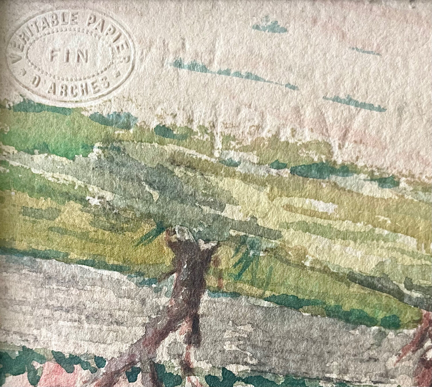 Original watercolor by Ray Perraud, 1933.