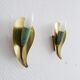 Wall lamps brass in pastel green