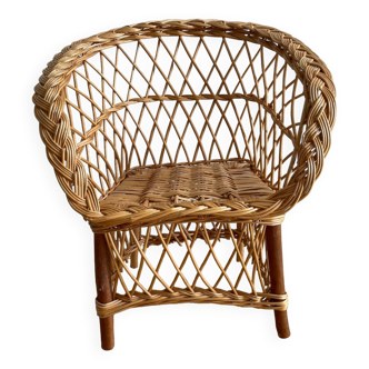 Children's rattan armchair