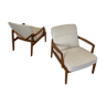 Danish lounge chairs by Edvard Kindt Larsen & Tove Kindt Larsen for France & Daverkosen, 1950s