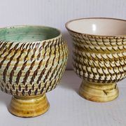 Duo of sacrificed ceramics Pottery by Pieter Groeneveldt 60s