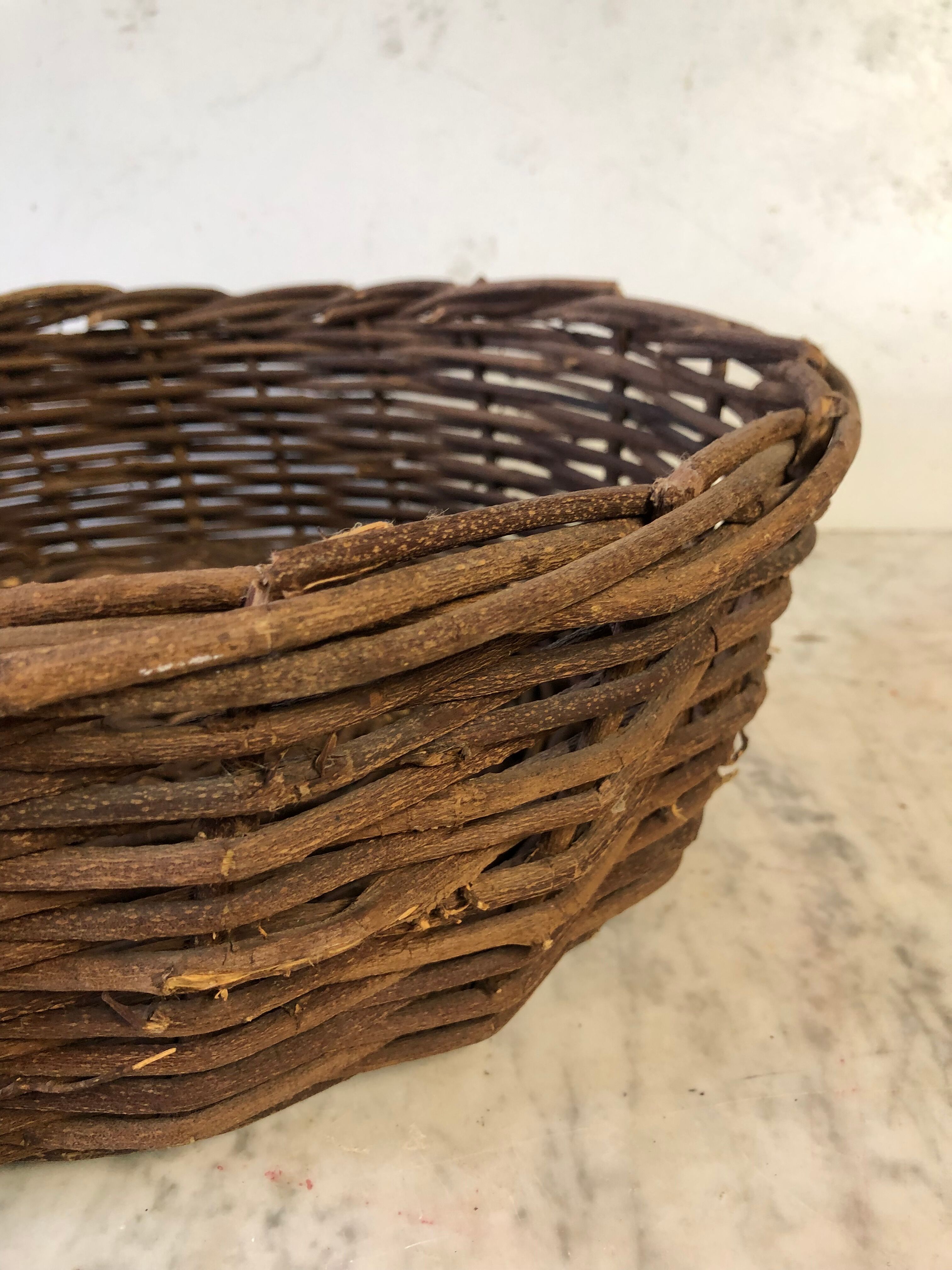 Basket basket vine shoots