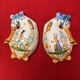 Henriot Quimper earthenware bouquetettes (couple)