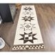 Vintage Geometric Turkish Oushak Hand-Knotted Runner 88x320