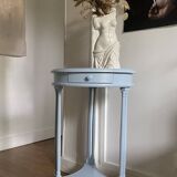 Guéridon, table d’appoint bleu ciel