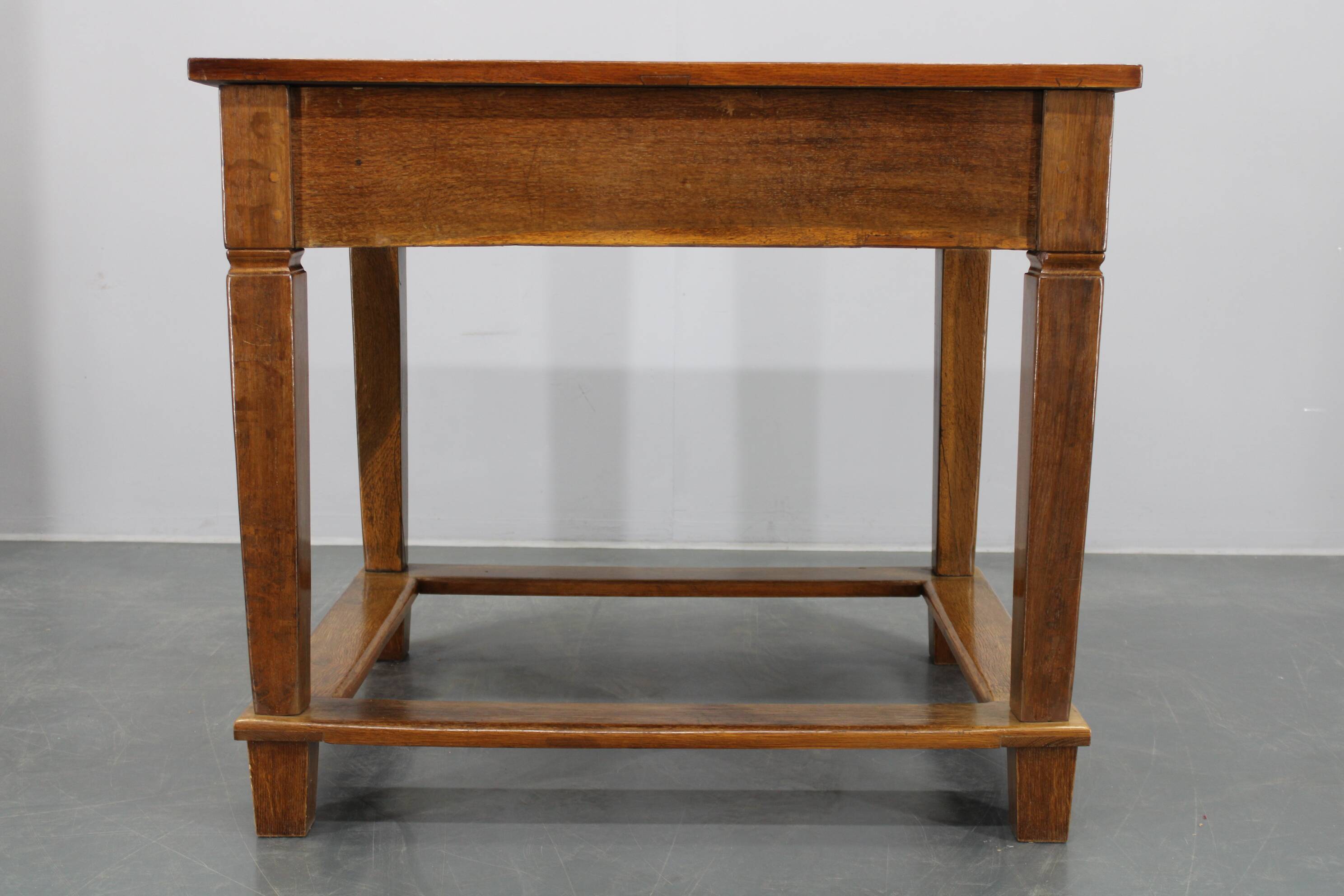 1930s Restored Antique Oak Table, Czechoslovakia