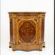 Low buffet in marquetry from the mid-20th century.