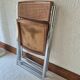 2 Chaises pliantes chrome/cannage