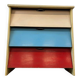 Shoe cabinet / drop-leaf furniture in vintage-coloured wood