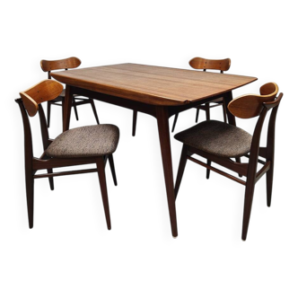 Table et 4 chaises Louis van Teeffelen Webe