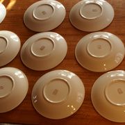 Lot of 10 vintage flat plates from the GIEN factory