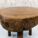 Vintage wooden tripod stool.
