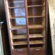 Solid oak notary curtain cabinet