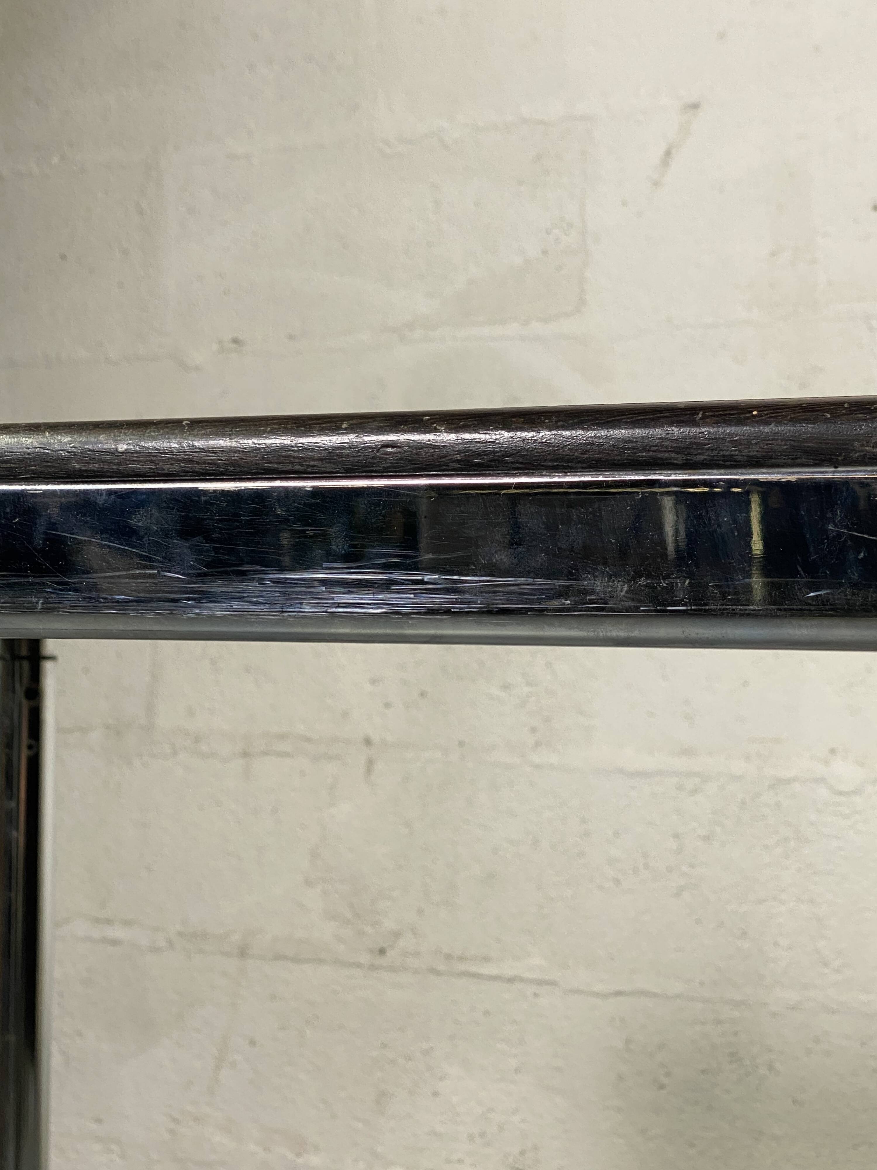 Vintage plywood and chrome desk from the 70s