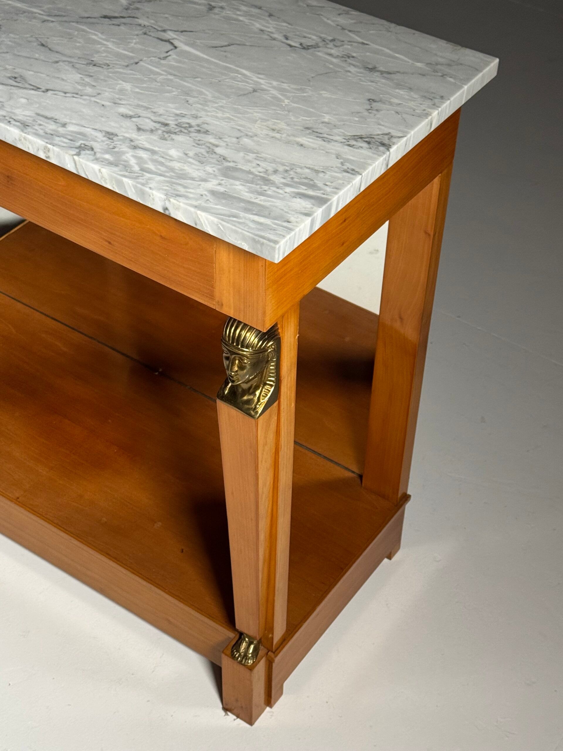 Empire style trumeau with marble top