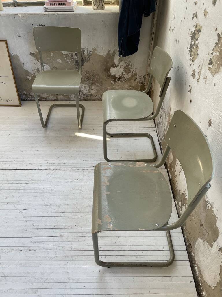 Trio of Tubax chairs 1950