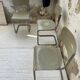 Trio de chaises Tubax 1950