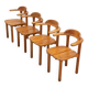 Set of 4 Alder Wood Opus Dining Chairs by Team 7 Austria