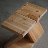 Stool / Table by eliaselias, made from recycled solid pine, Danish design 2022
