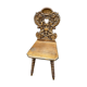 Alsatian chair renaissance mythology vintage of grotesque period 1950