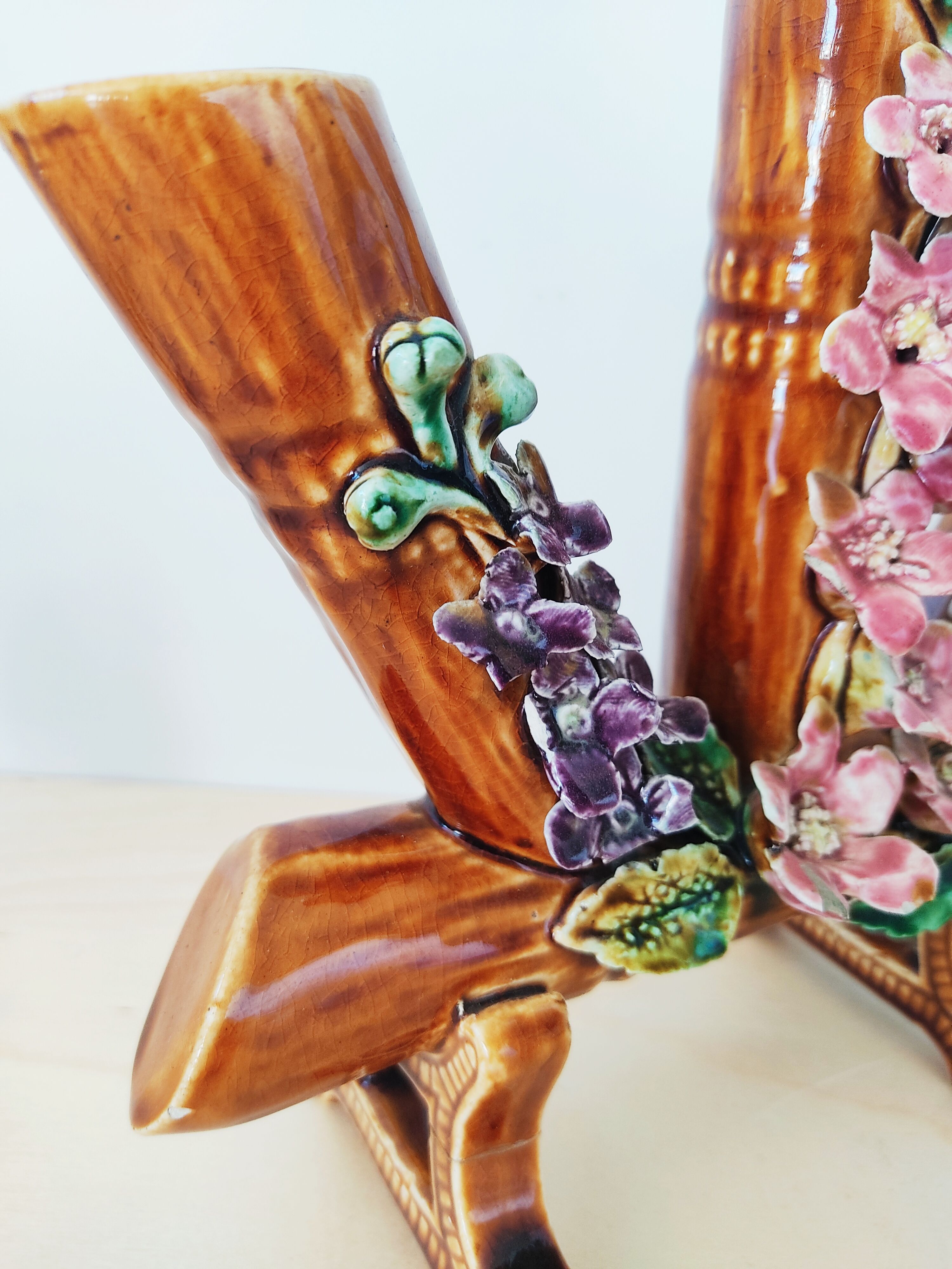 Vase flowers dabbling early 20th