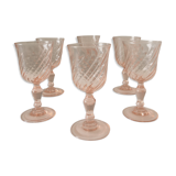 6 verres à liqueur Rosaline