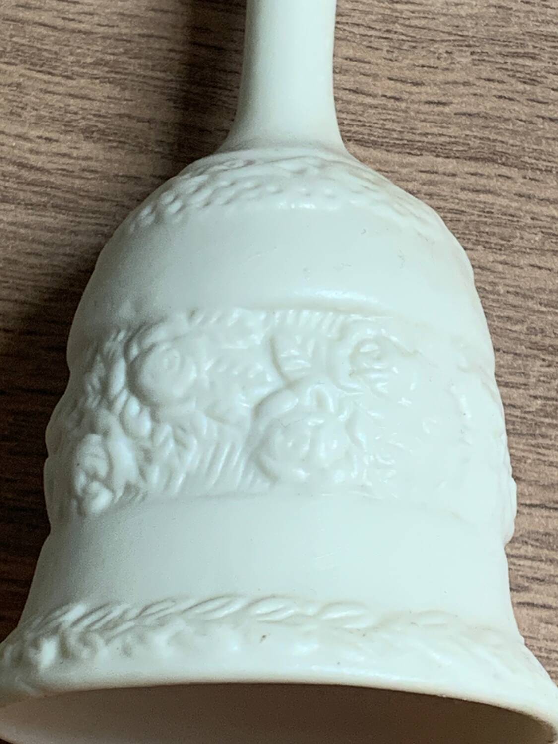 white table bell, ceramic call bell 10cm