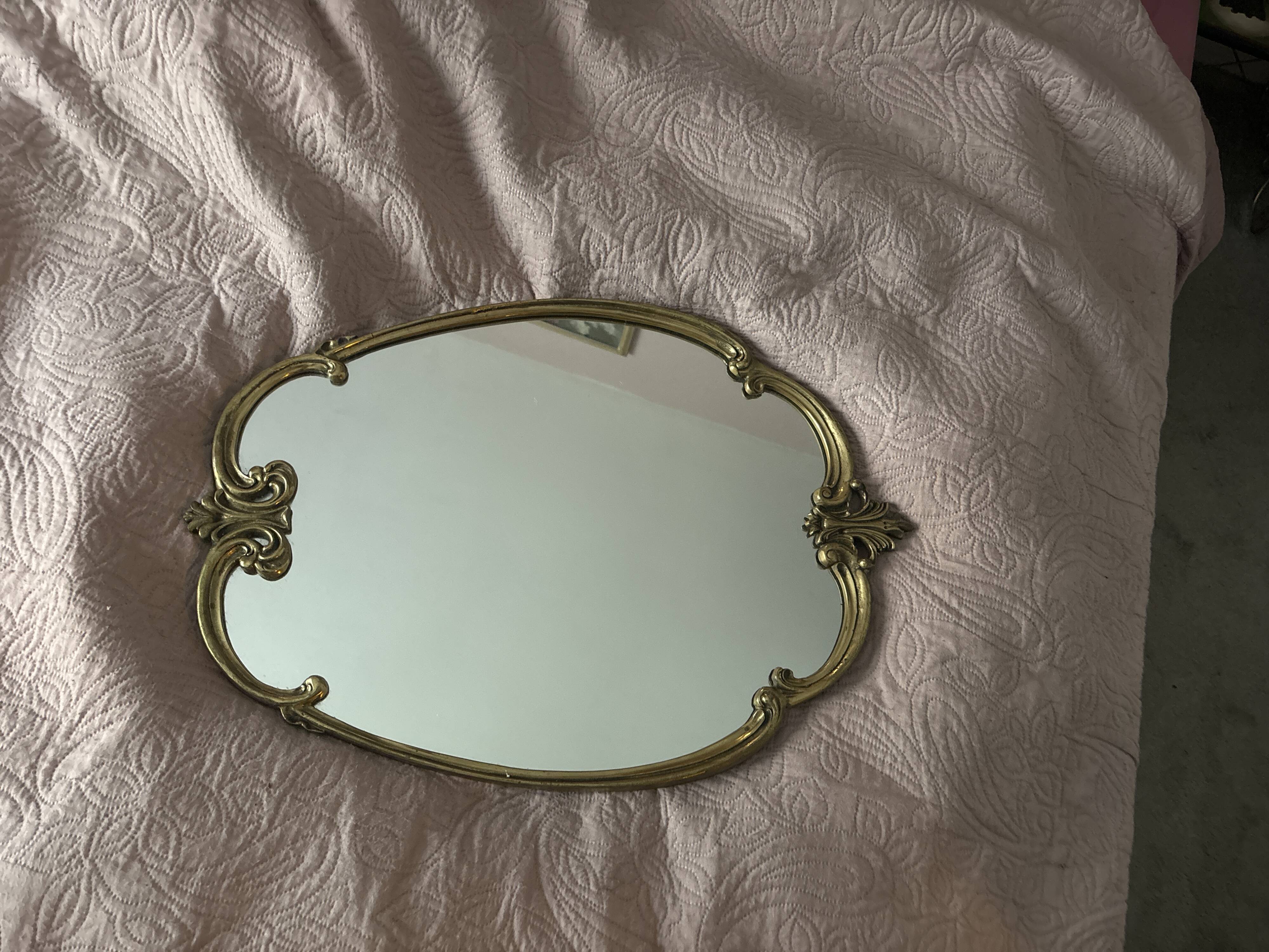 Bronze wall mirror