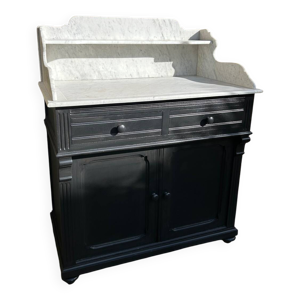 Meuble salle bains - marbre noir