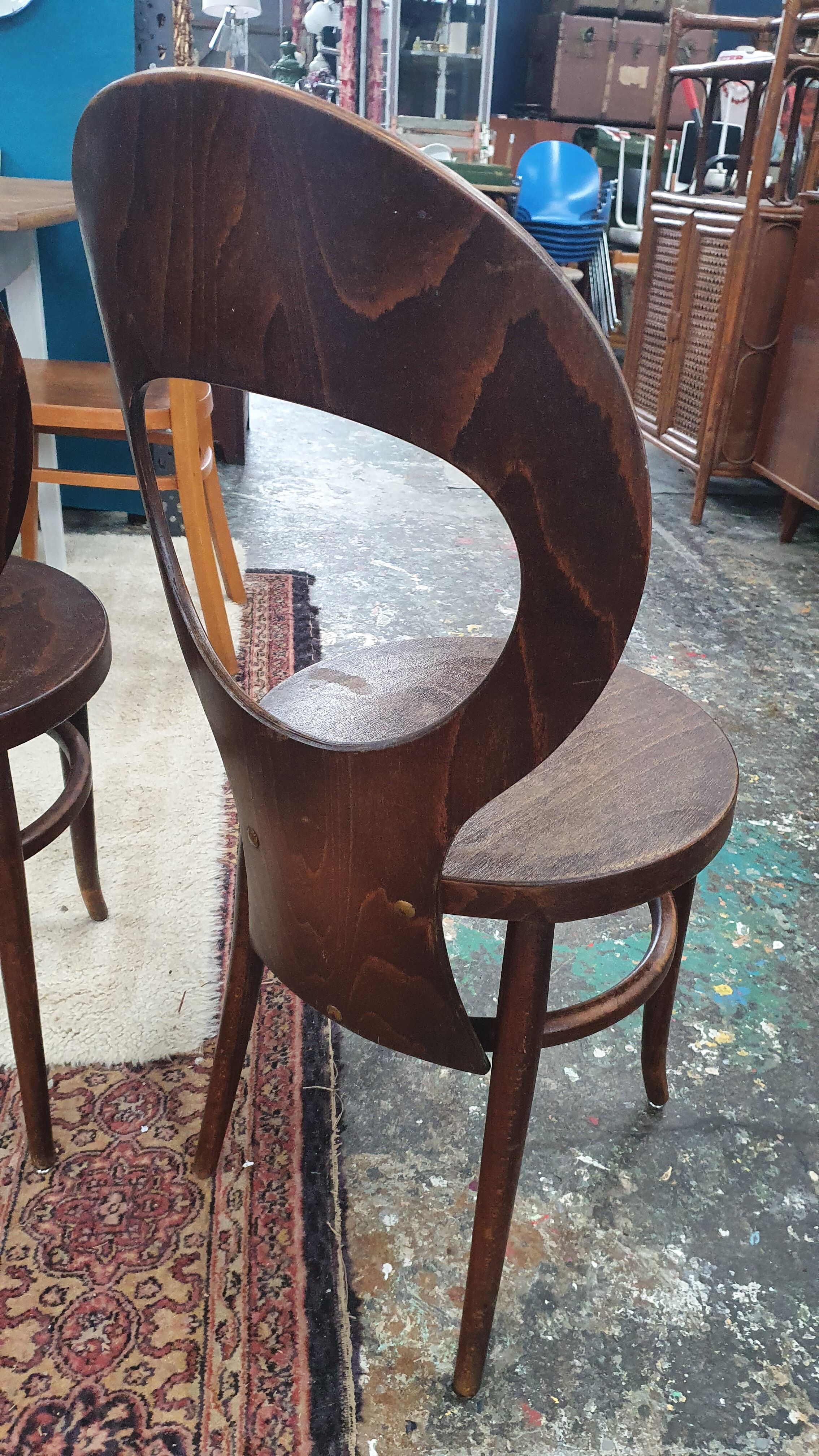 Set of 3 bistro chairs model Baumann's Seagull