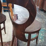 Set de 3 chaises bistrot modèle  mouette de baumann
