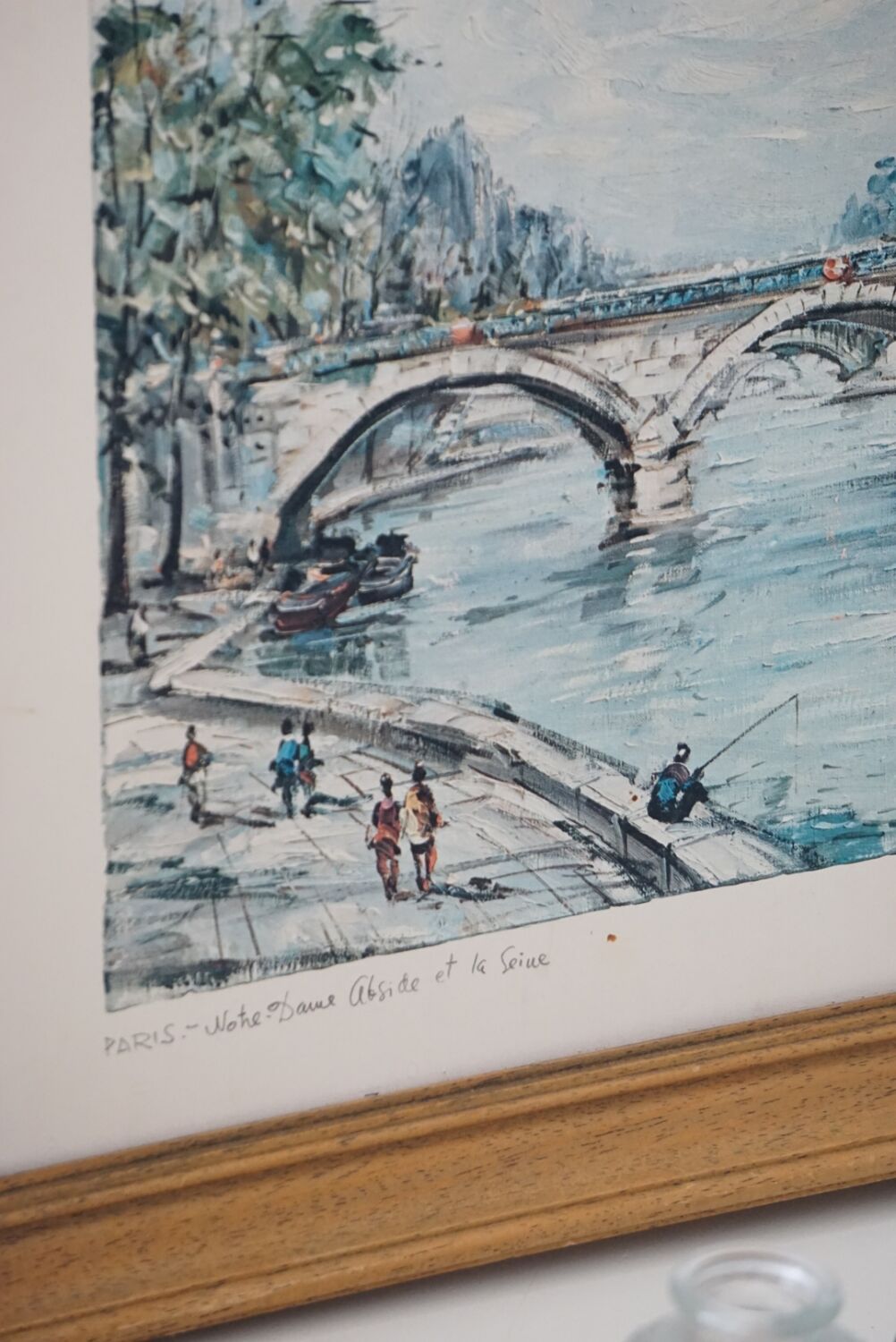 Frame wood reproduction Paris painting