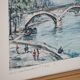 Frame wood reproduction Paris painting